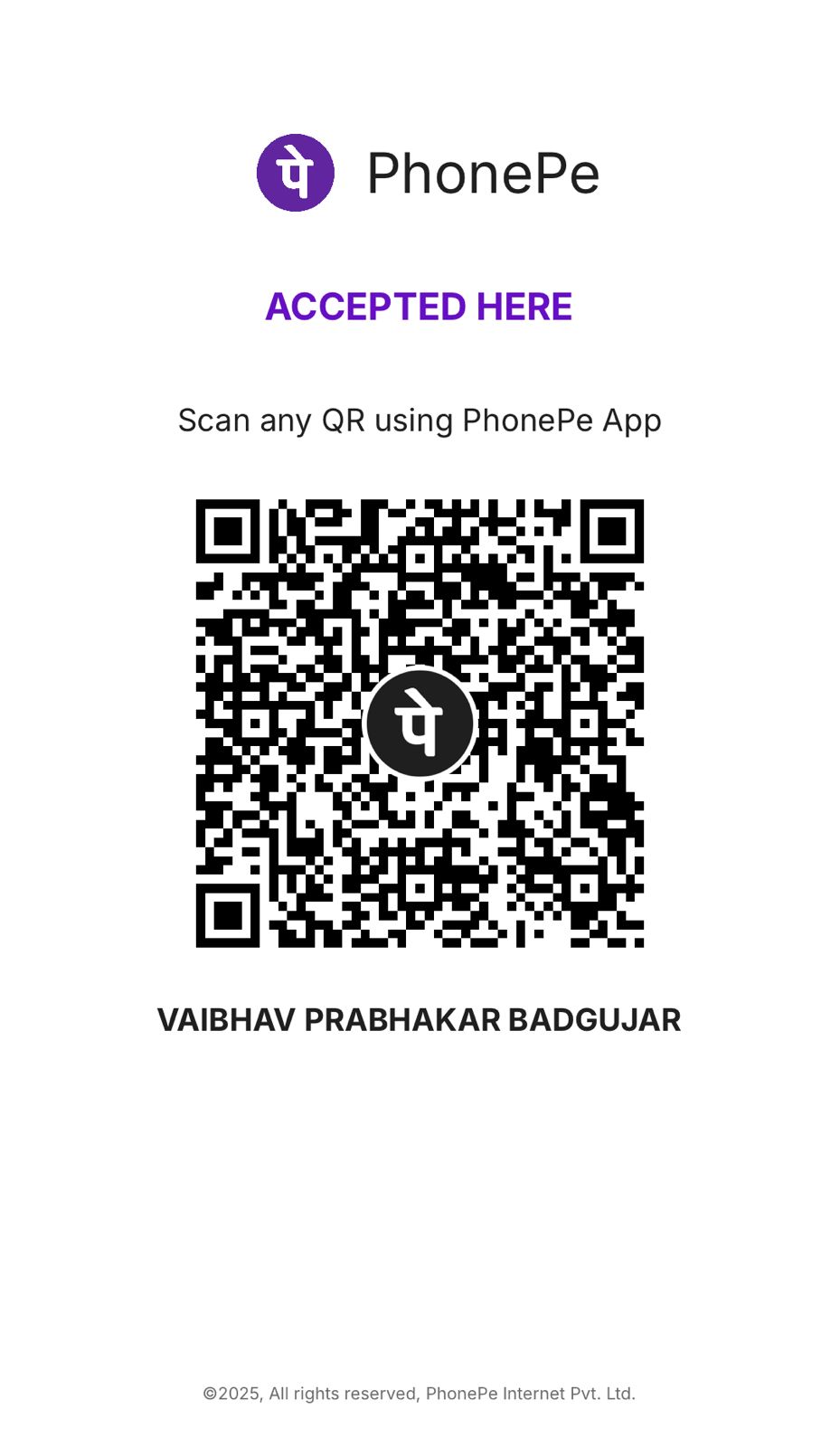 PhonePe QR Code
